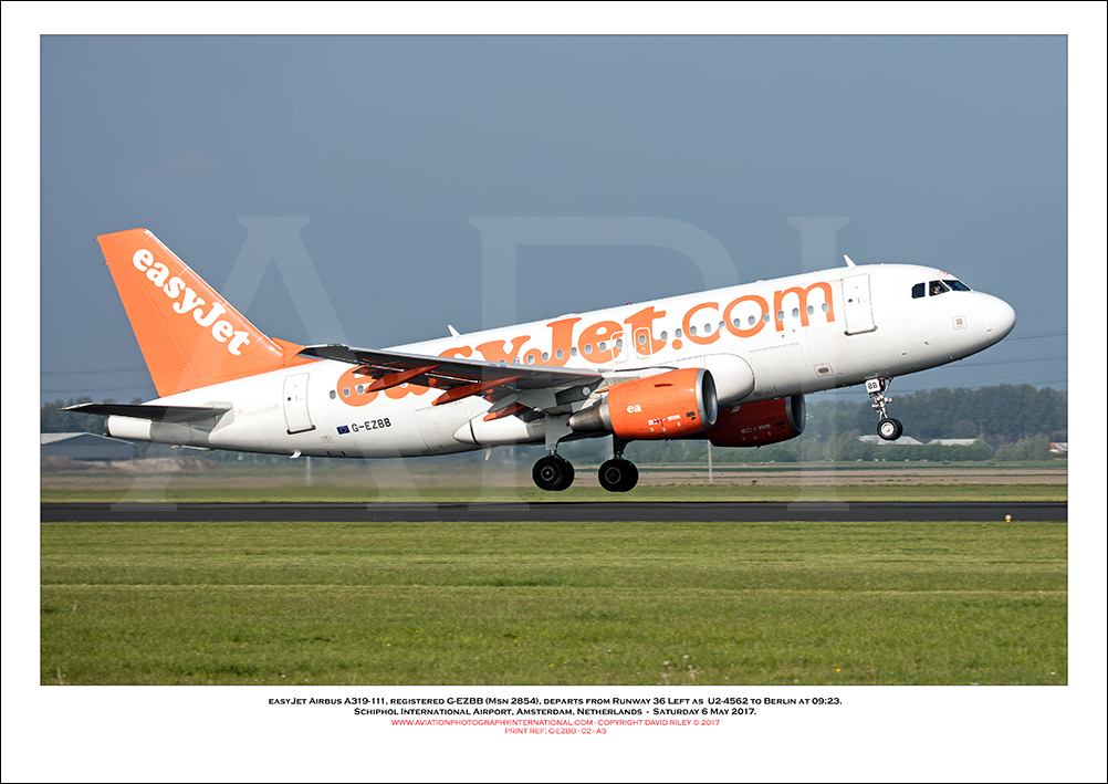 G-EZBB - easyJet Airbus A319-111 (Msn 2854) - 02