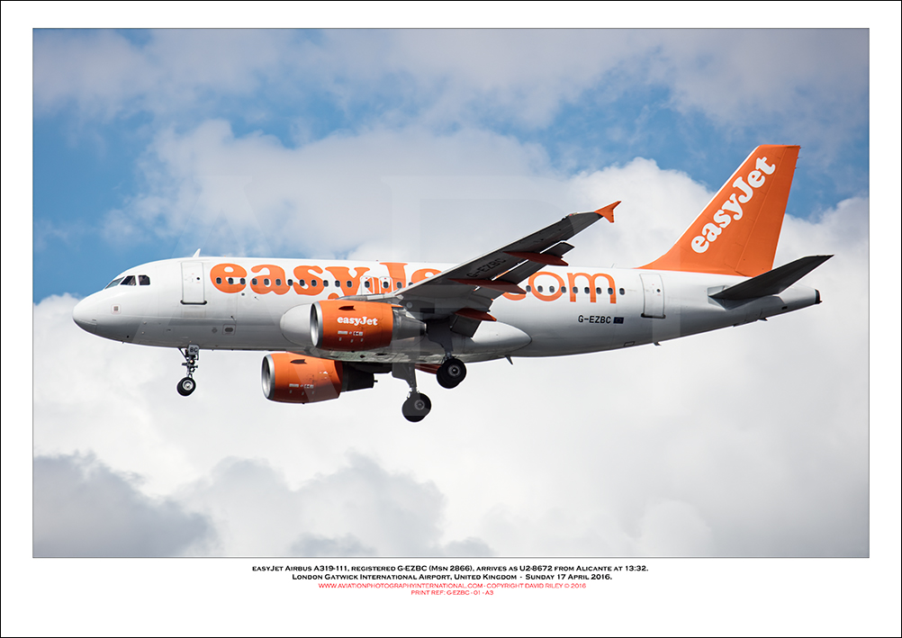 G-EZBC - easyJet Airbus A319-111 (Msn 2866) - 01