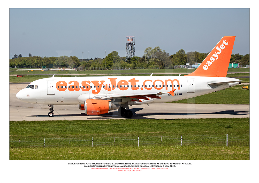 G-EZBE - easyJet Airbus A319-111 (Msn 2884) - 01