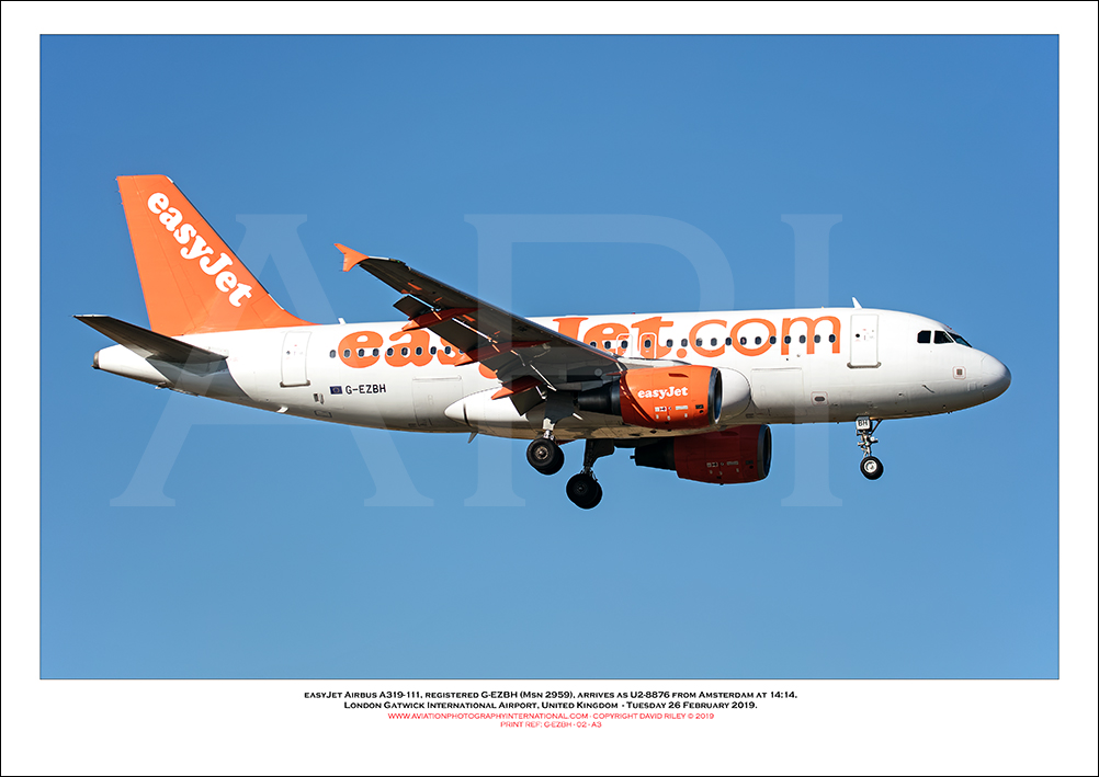 G-EZBH - easyJet Airbus A319-111 (Msn 2959) - 02