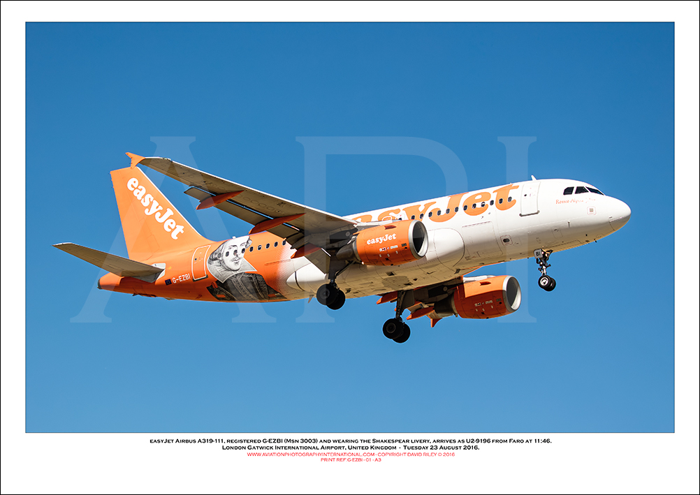 G-EZBI - easyJet Airbus A319-111 (Msn 3003) - 01