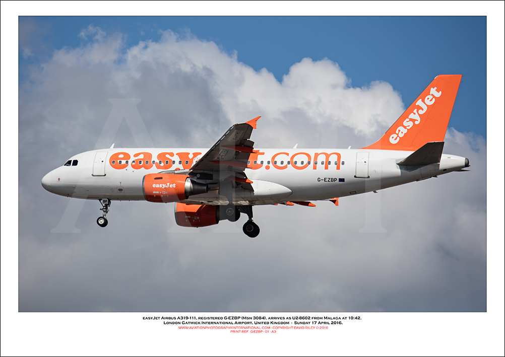 G-EZBP - easyJet Airbus A319-111 (Msn 3084) - 01
