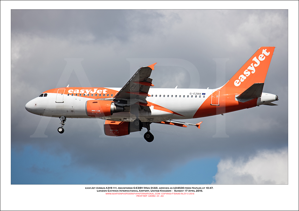 G-EZBV - easyJet Airbus A319-111 (Msn 3122) - 01