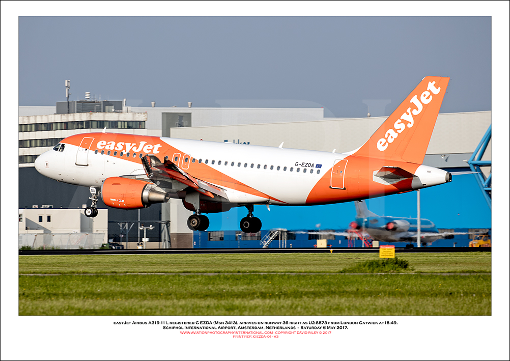 G-EZDA - easyJet Airbus A319-111 (Msn 3413) - 01