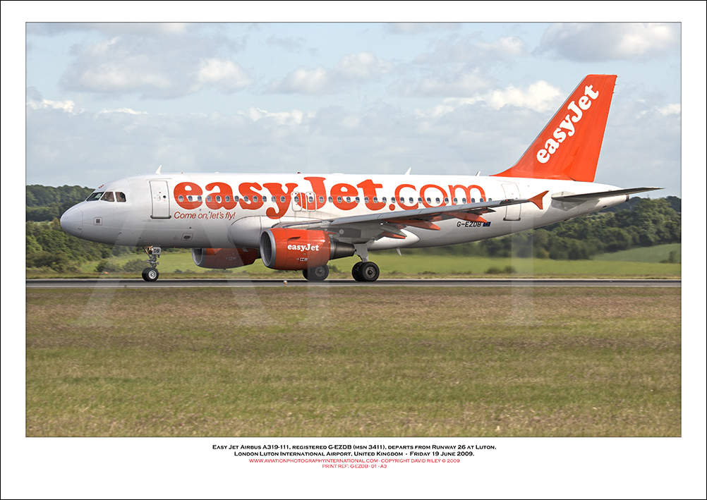 G-EZDB - easyJet Airbus A319-111 (Msn 3411) - 01