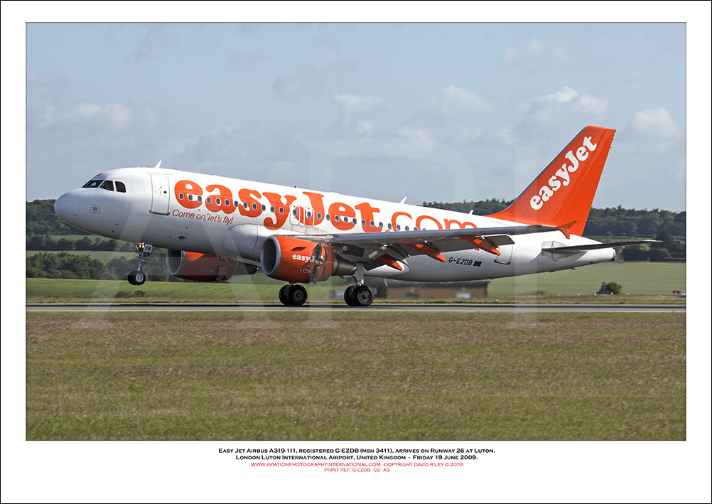 G-EZDB - easyJet Airbus A319-111 (Msn 3411) - 02