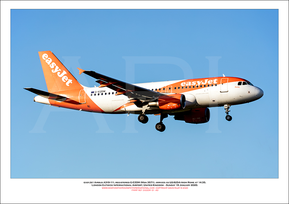 G-EZDM - easyJet Airbus A319-111 (Msn 3571) - 01