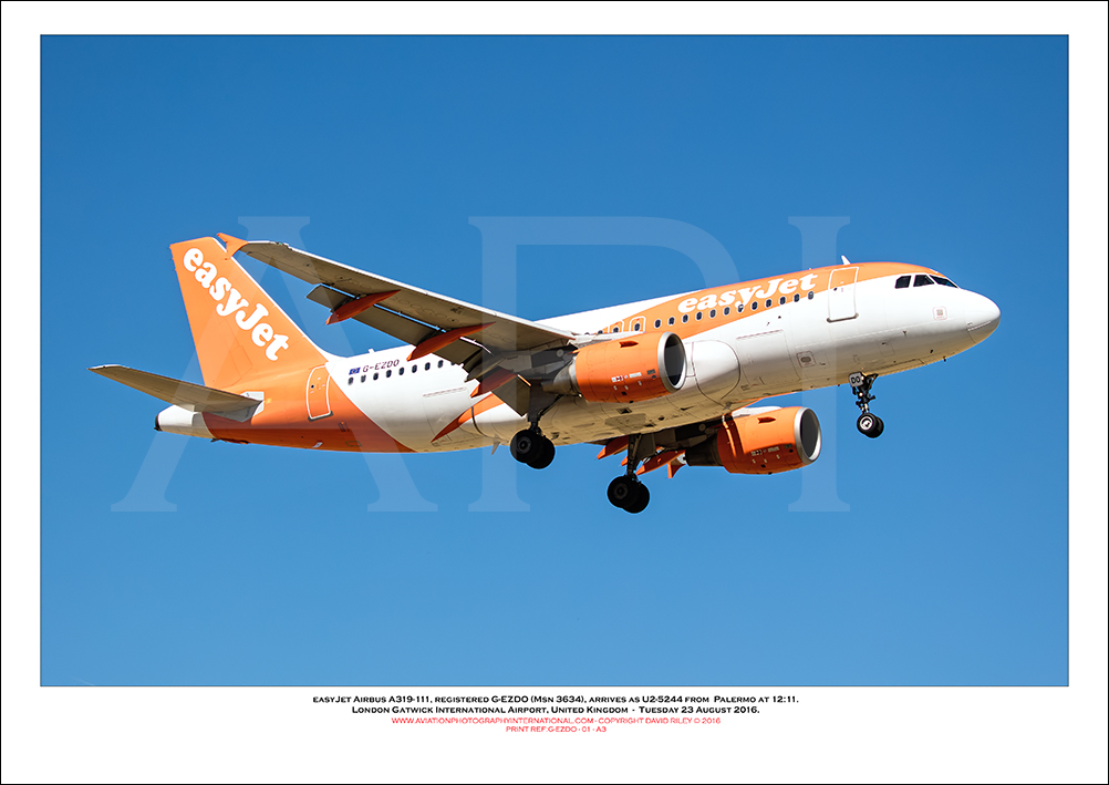 G-EZDO - easyJet Airbus A319-111 (Msn 3634) - 01