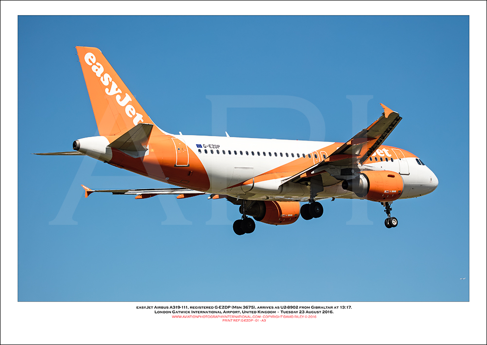 G-EZDP - easyJet Airbus A319-111 (Msn 3675) - 01