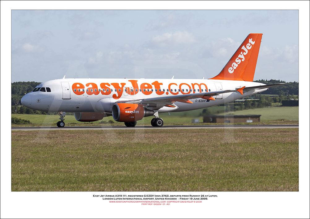 G-EZDV - easyJet Airbus A319-111 (Msn 3742) - 01