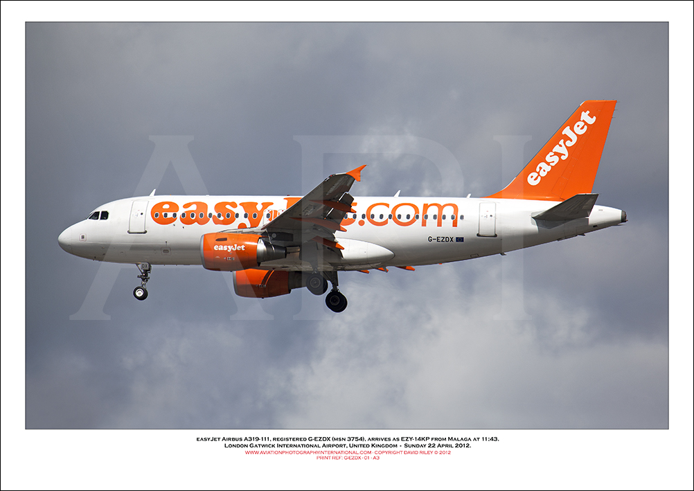 G-EZDX - easyJet Airbus A319-111 (Msn 3754) - 01