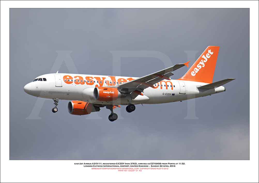 G-EZDY - easyJet Airbus A319-111 (Msn 3763) - 01