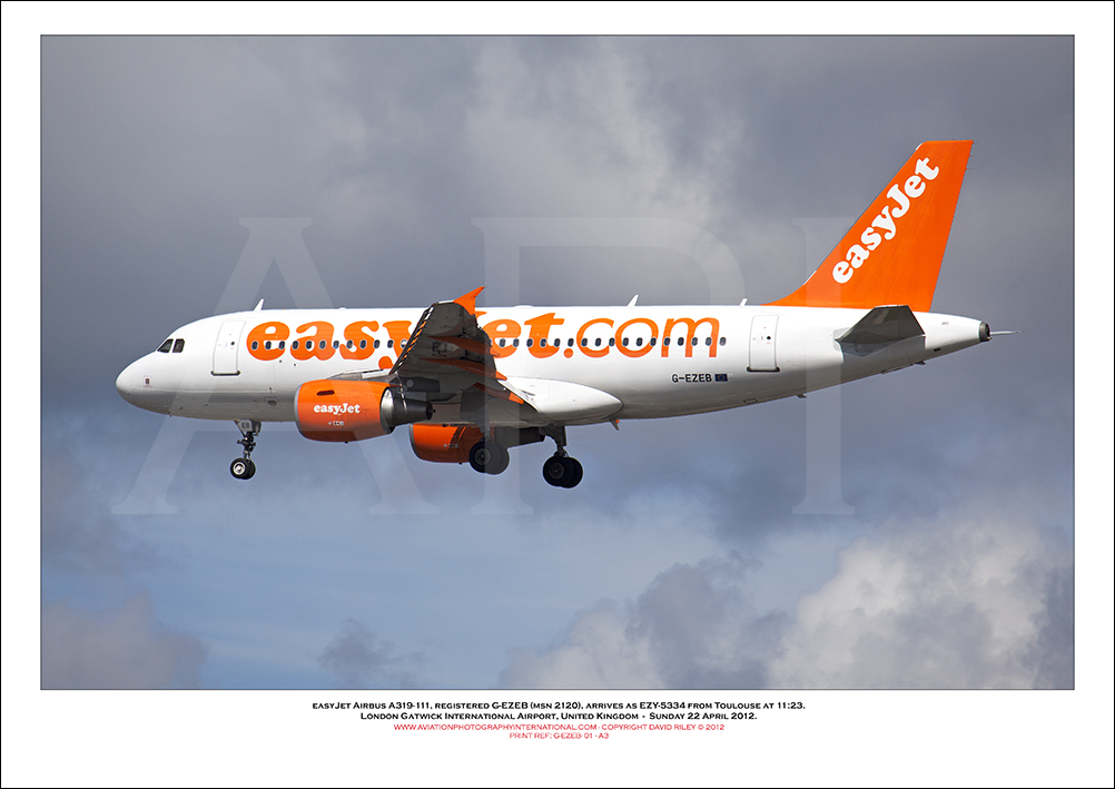 G-EZEB - easyJet Airbus A319-111 (Msn 2120) - 01