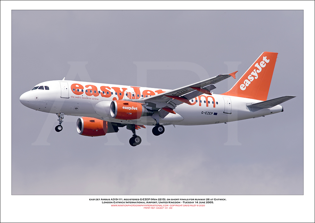G-EZEP - easyJet Airbus A319-111 (Msn 2215) - 01