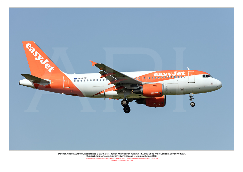G-EZFX - easyJet Airbus A319-111 (Msn 4385) - 01