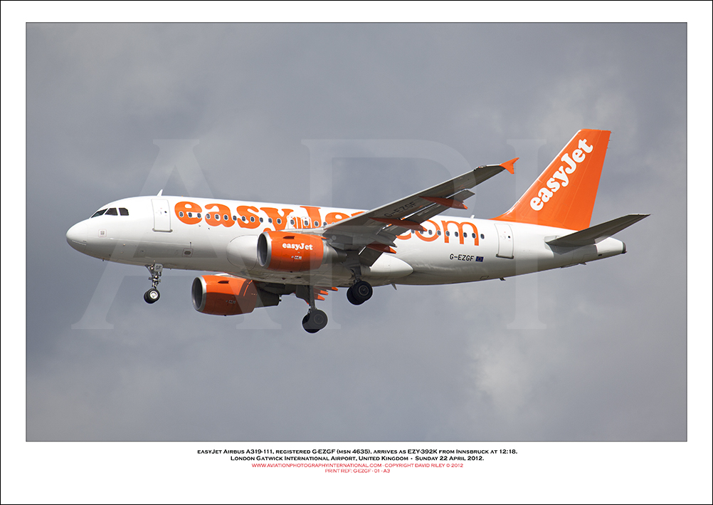 G-EZGF - easyJet Airbus A319-111 (Msn 4635) - 01