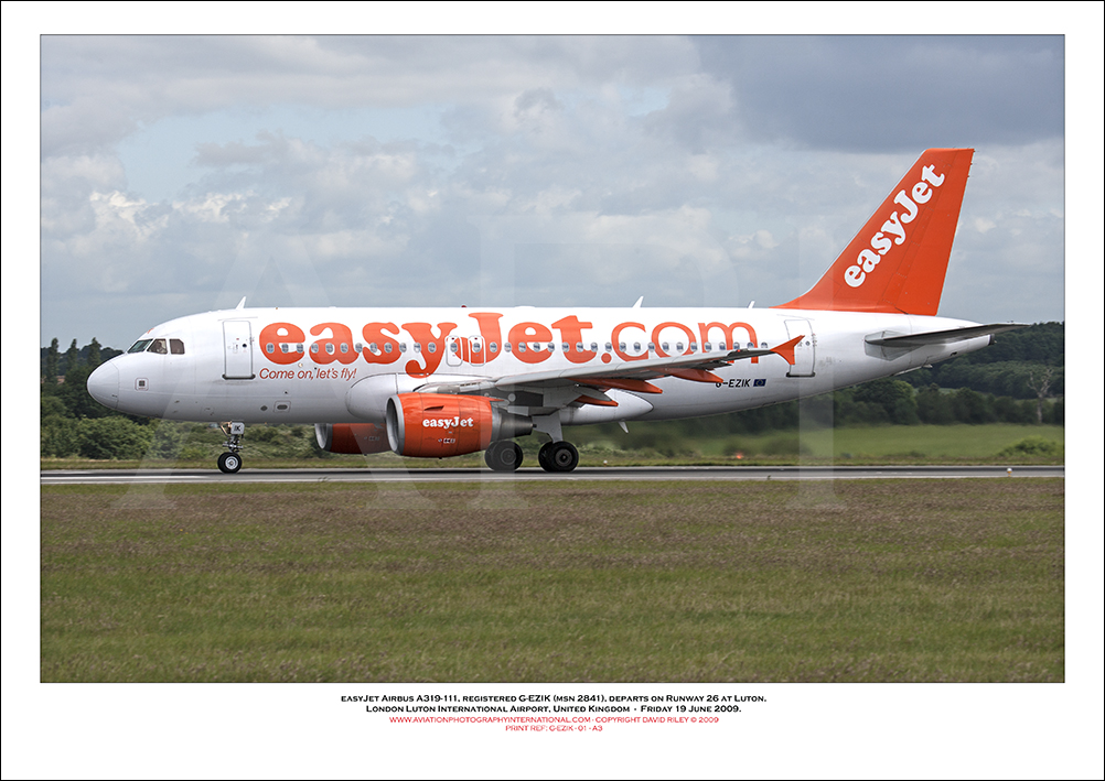 G-EZIK - easyJet Airbus A319-111 (Msn 2841) - 01