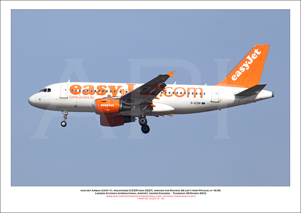 G-EZIR - easyJet Airbus A319-111 (Msn 2527) - 01