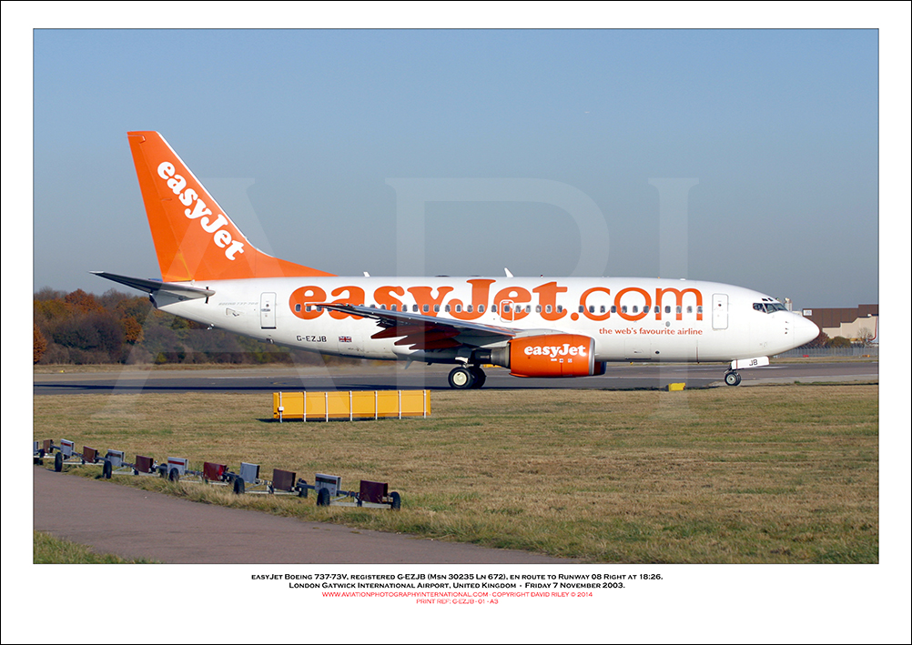 G-EZJB - easyJet Boeing 737-73V (Msn 30236 Ln 715) - 01