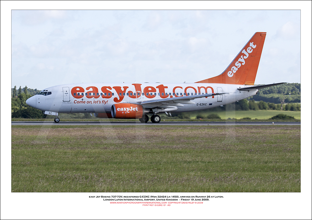 G-EZKC - easyJet Boeing 737-73V (Msn 32424 Ln 1450) - 01