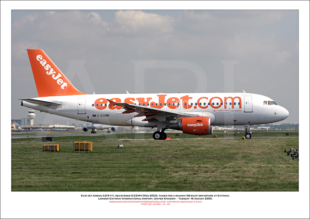 G-EZMH - easyJet Airbus A319-111 (Msn 2053) - 01