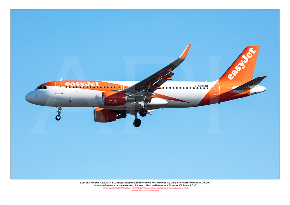 G-EZOR - easyJet Airbus A320-214 SL (Msn 6675) - 01