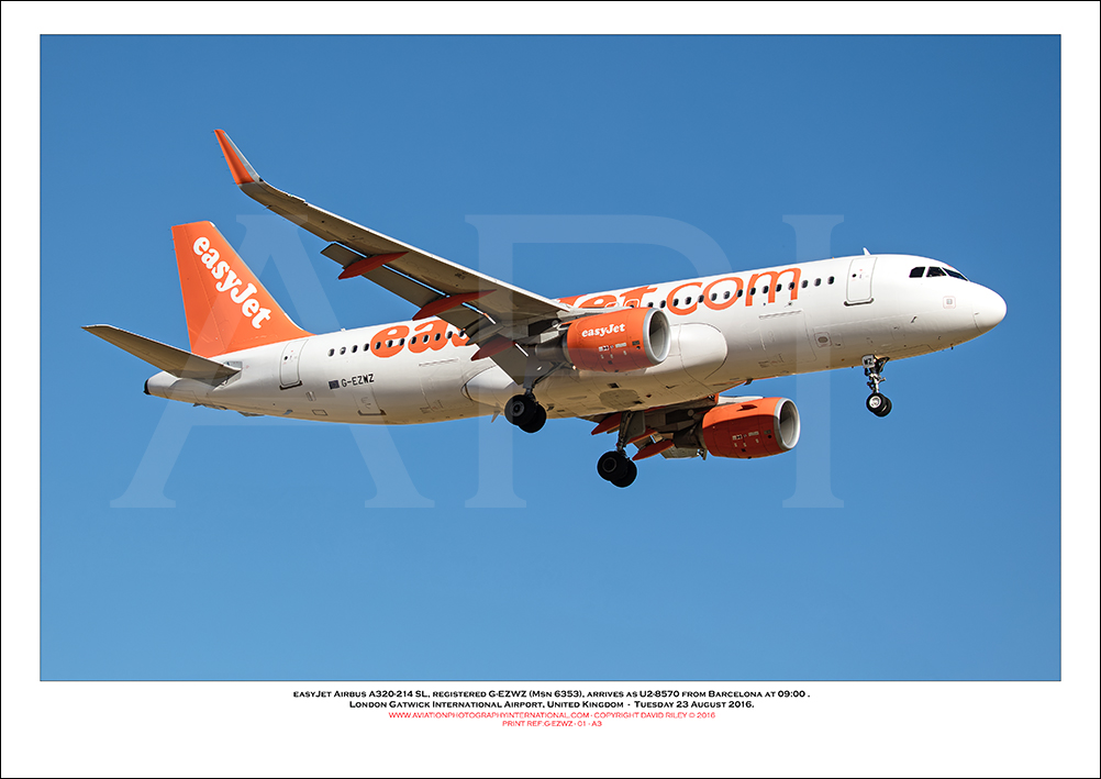 G-EZWZ - easyJet Airbus A320-214 SL (Msn 6353) - 01
