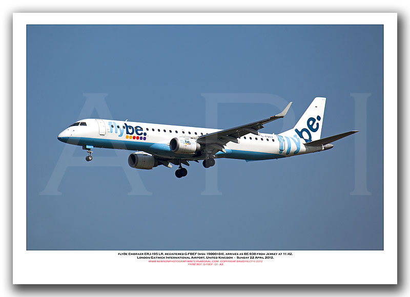 G-FBEF - Flybe Embraer ERJ-195LR  (Msn 19000104) - 01