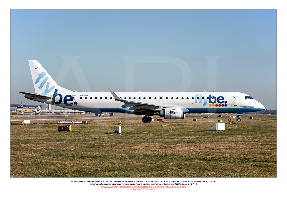 G-FBEI - Flybe Embraer ERJ-195 LR  (Msn 190-00143) - 03