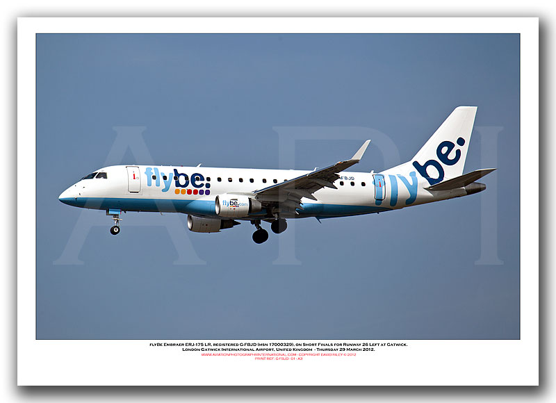 G-FBJD - Flybe Embraer ERJ-175LR  (Msn 17000329) - 01