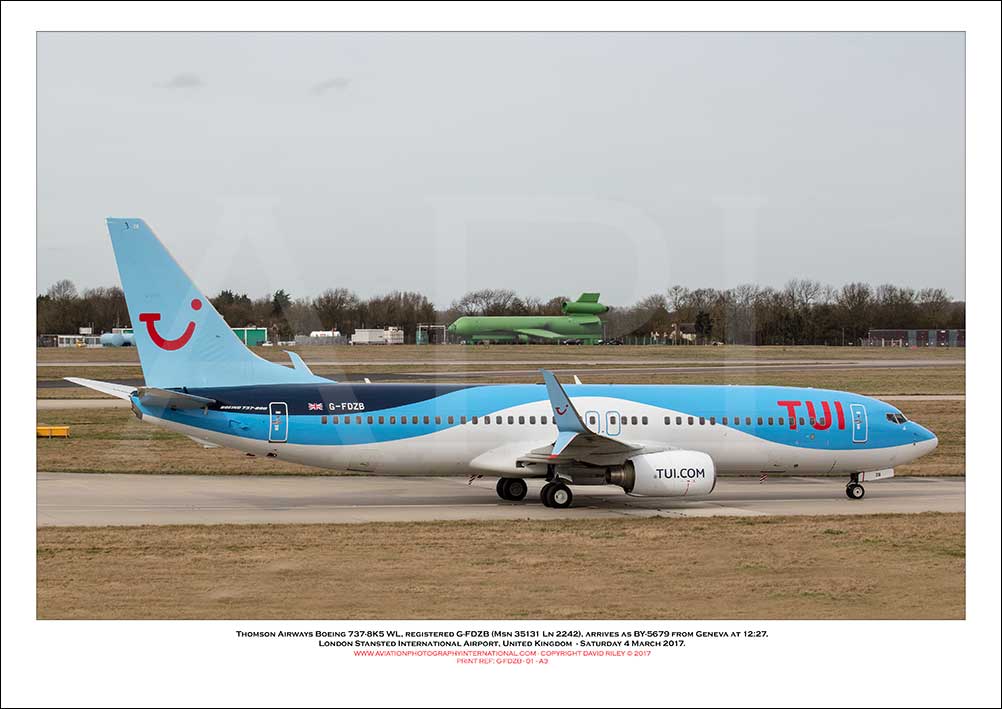 G-FDZB - Thomson Airways Boeing 737-8K5 WL (Msn  35131 Ln 2242) - 01