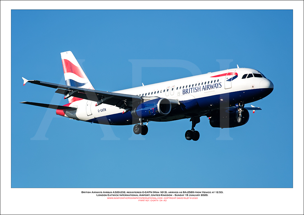 G-GATN - British Airways Airbus A320-232 (Msn 1613) - 04