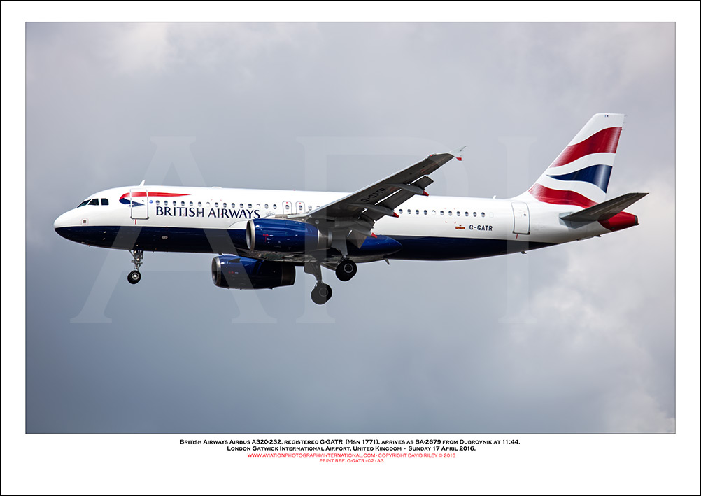 G-GATR - British Airways Airbus A320-232 (Msn 1771) - 02