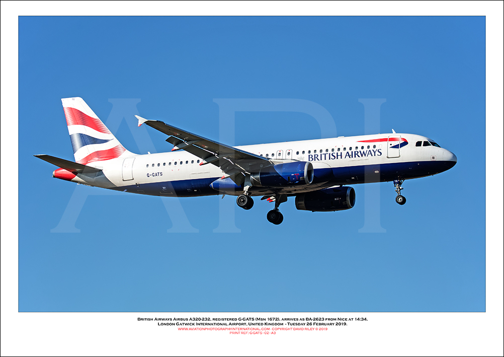 G-GATS - British Airways Airbus A320-232 (Msn 1672) - 02