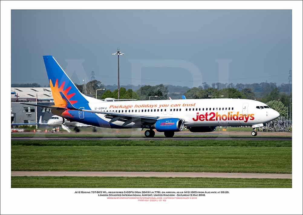 G-GDFU -  Jet2 Boeing  737-8K5 WL (Msn 30416 Ln 778) - 01