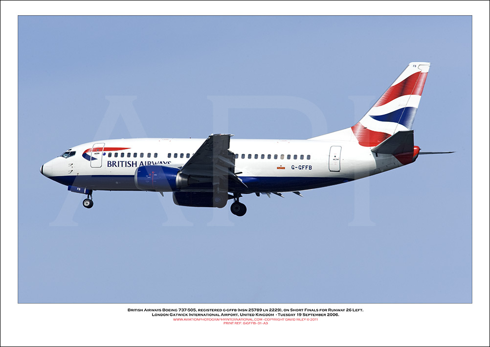 G-GFFB - British Airways Boeing 737-505  (Msn 25789 ln 2229) - 01