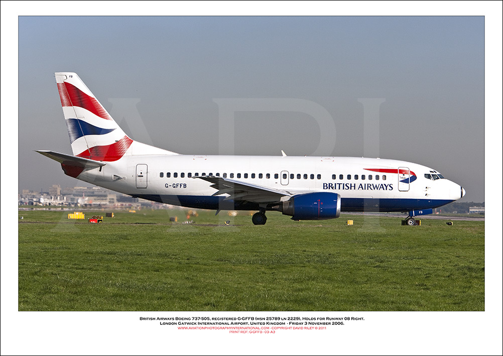 G-GFFB - British Airways Boeing 737-505  (Msn 25789 ln 2229) - 03