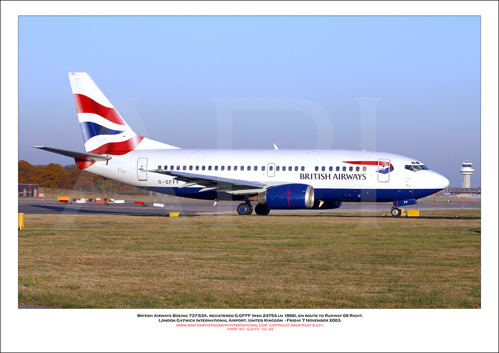 G-GFFF - British Airways Boeing 737-53A  (Msn 24754 ln 1868) - 03