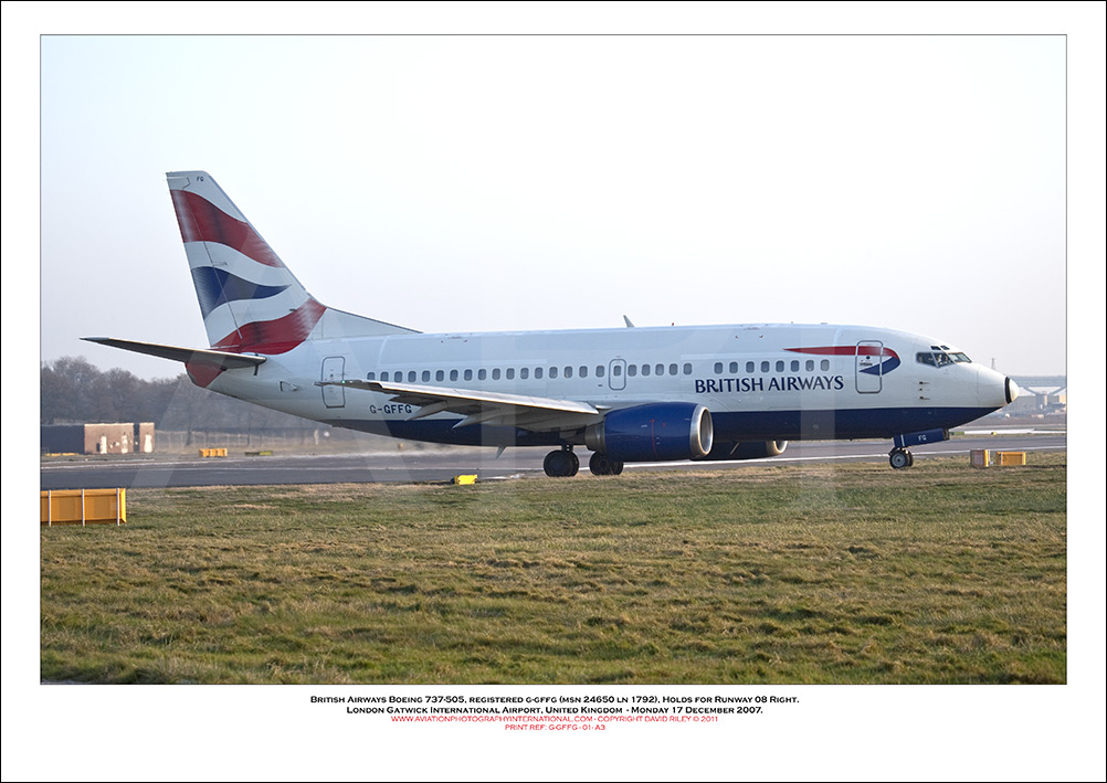 G-GFFG - British Airways Boeing 737-505 (Msn 24650 ln 1792), - 01