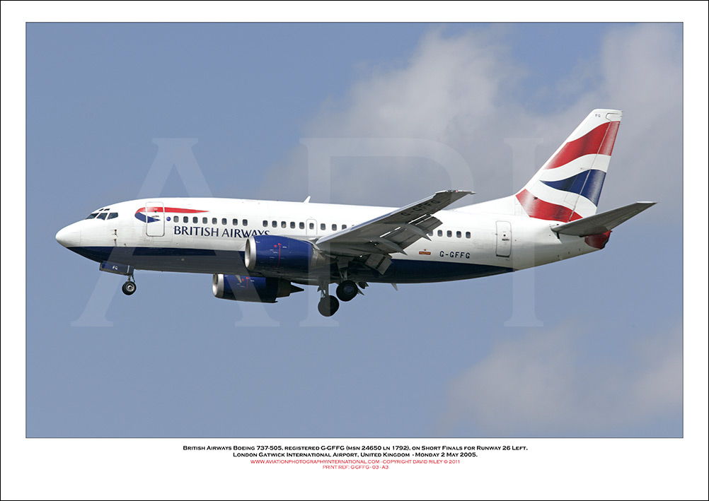 G-GFFG - British Airways Boeing 737-505 (Msn 24650 ln 1792), - 03