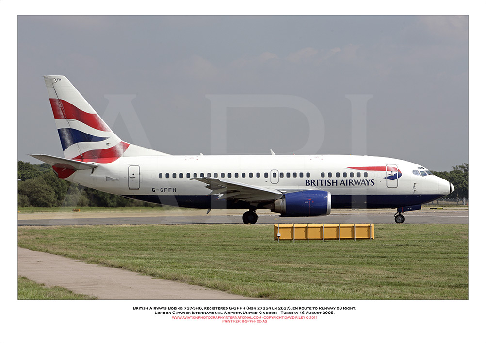 G-GFFH - British Airways Boeing 737-5H6 (Msn 27354 ln 2637) - 02