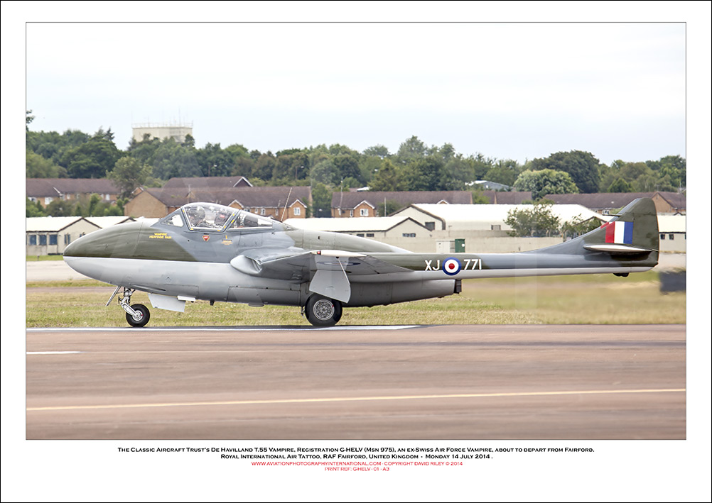 G-HELV - De Havilland T.55 Vampire (Msn 975) - 01
