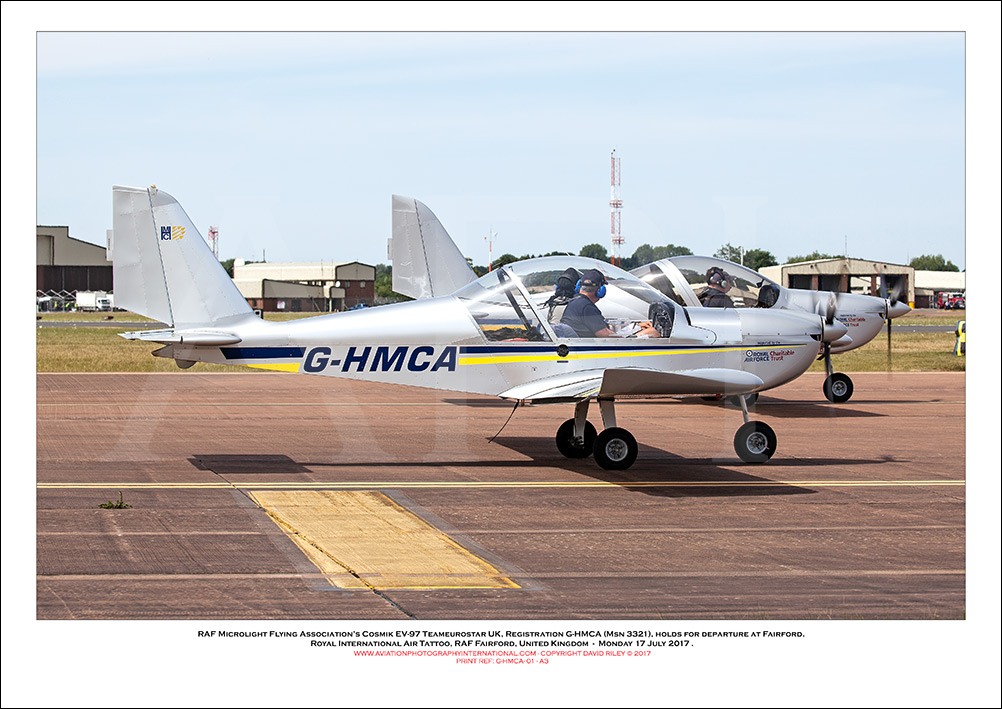 G-HMCA - RAF Microlight Flying Association�s Cosmik EV-97 Teameurostar UK  (Msn 3321) - 01