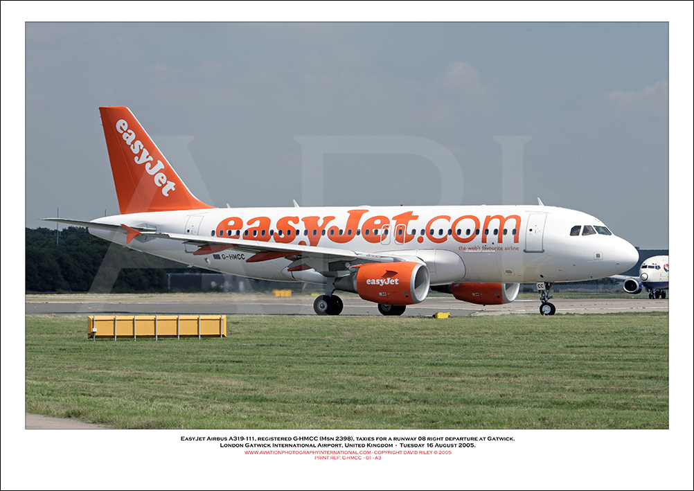 G-HMCC - easyJet Airbus A319-111 (Msn 2398) - 01