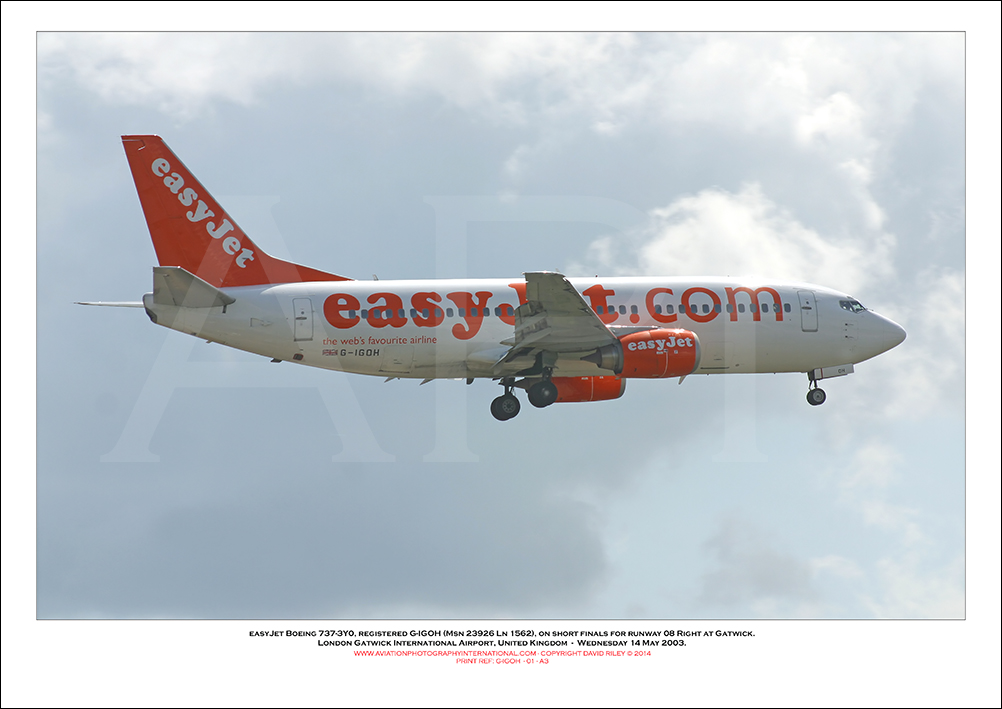 G-IGOH - easyJet Boeing 737-3Y0 (Msn 23926 Ln 1562) - 01