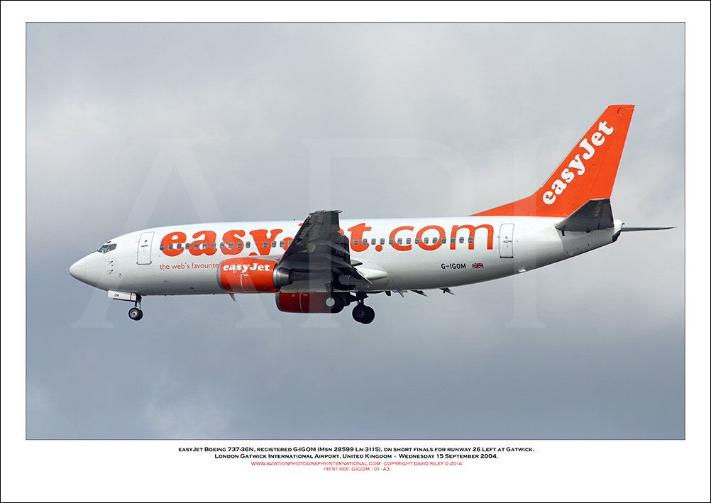 G-IGOM - easyJet Boeing 737-36N (Msn 28599 Ln 3115) - 01