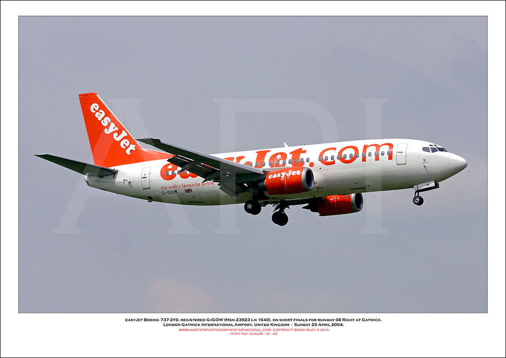 G-IGOW - easyJet Boeing 737-3Y0 (Msn 23923 Ln 1540) - 01