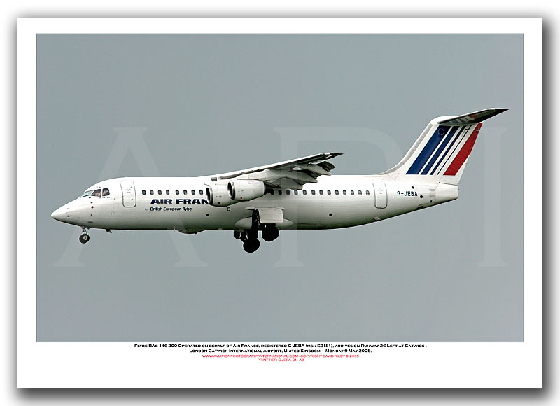 G-JEBA - Flybe BAe 146-300  (Msn E3181) - 01