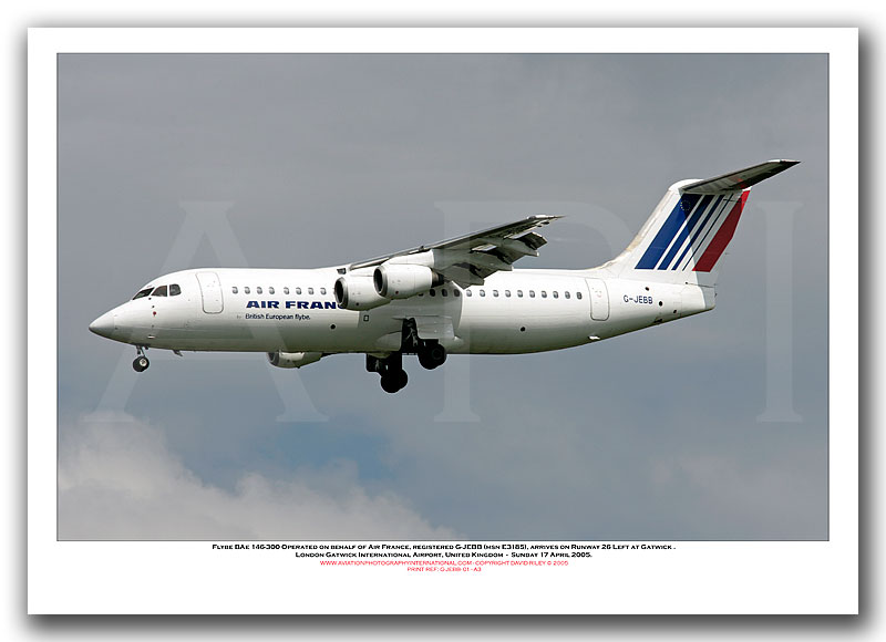 G-JEBB - Flybe BAe 146-300  (Msn E3185) - 01