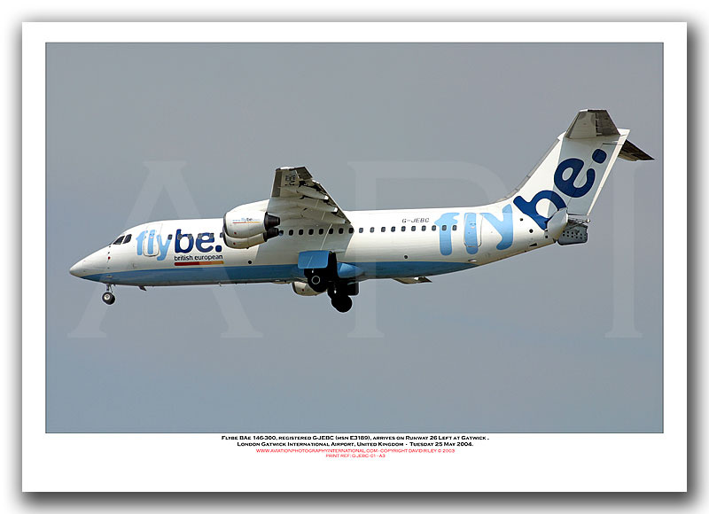 G-JEBC - Flybe BAe 146-300  (Msn E3189) - 01